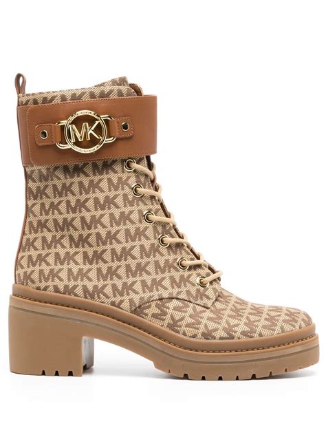 michael kors women's ankle boots brown leather|Michael Kors Ankle Leather Boots .